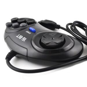 호환 SEGA Genesis용 2pcs/1pc 게임 컨트롤러 16 비트 핸들 MD 액세서리 버튼 패드