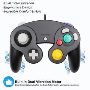 호환 GC 유선 게임큐브 컨트롤러 (닌텐도 스위치 콘솔 게임패드  Wii/Wii U 액세서리용)