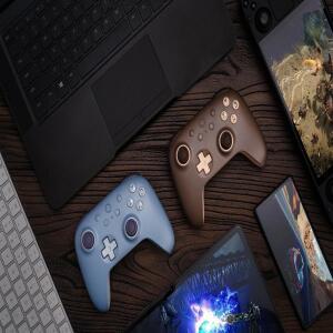 호환  Ultimate 2C 무선 게임 컨트롤러 Windows 10/11 Steam Deck Raspberry Android용 컬러 패드 조이스틱