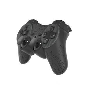 호환 PS3 컨트롤러용 무선 내장 듀얼 진동 게임 패드  충전기 케이블 포함  검정색