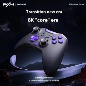 호환 PXN P5 8K 무선 게임 패드 8000Hz 폴링 속도 블루투스 컨트롤러 홀 트리거 NS IOS용 성 조이스틱
