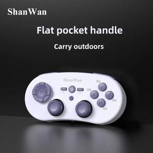 호환 2025 Shanwan Q38 미니 게임 컨트롤러 블루투스 조이패드  스위치 OLED 플레이스테이션  PS4  안드로