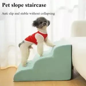 2/3단 애완동물 계단 강아지 고양이 램프 사다리 소파 보호 탈부착 가능 세탁 훈련용 안전 애완용품 선물