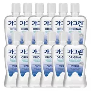 가그린오리지날 가그린 오리지날 구강청결제 750ml x12개(한박스)
