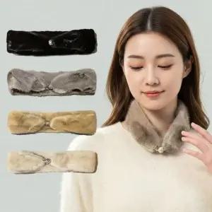 럭셔리스카프 1초 완성 럭셔리핏 찐 밍크 자석 쁘띠 스카프 겨울 머플러