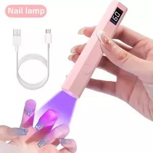 편리한 휴대용 네일 드라이어 램프 UV/LED 큐어링 모든 젤 폴리쉬 아트 도구 USB 충전식 빠른 건조