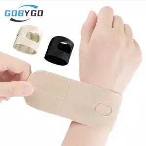 GOBYGO 1Pcs 휴대용 조정 가능한 슬림 손목 받침대 지원 터널 부상 TFCC 눈물 피트니스 스포츠