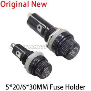 5개/몫 5x20mm 6x30mm 유리 퓨즈 홀더 5x20 6x30 보험 튜브 소켓 패널 마운트