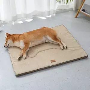 겨울용 세탁 가능한 강아지 침대 양면 사용 케이지 패드 부드럽고 푹신한 애완동물 대형 중형 소형