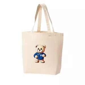 에코백 토트백 챗지피티 곰돌이 카페 커피 곰인형 그림 프린트에코백
