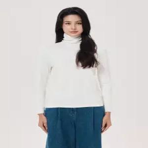 [유닛]앙고라 혼방 터틀넥 티셔츠 풀오버 (UFJDTN346N-IVORY)