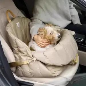 강아지와 고양이 이동 가방 휴대용 차량 안전 시트 핸드헬드 애완동물 패드 여행 필수품