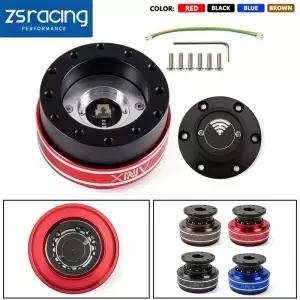 70/74mm 업그레이드된 퀵 릴리즈 6홀 레이싱 게임 시뮬레이터 스티어링 휠 (알루미늄) Simagic Moza M10