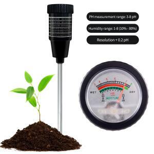 토양 pH 측정기 수분계 방수 ZD-06 실내외 테스터 키트 도구 295mm 길이 전극 프로브 포함