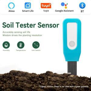 Tuya 스마트 블루투스 토양 테스터 온도 습도계 정원 홈 자동화 관개 감지기 Alexa 및 Google Home 호환