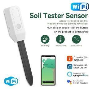 Tuya 스마트 WiFi 토양 테스터 온도 및 습도 측정기 정원 자동화 관개 감지기 SmartLife APP