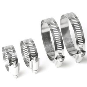 6mm-57mm 스테인레스 스틸 미니 연료 라인 파이프 호스 클램프 클립 에어 워터 실리콘 용 옵션 크기
