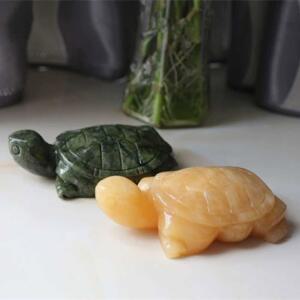 옥거북이 행운 장수 거북이 옥석 8cm 조각 토파즈 거북이상 풍수지리