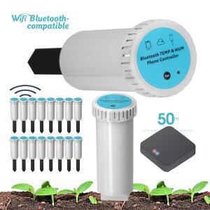 정원 와이파이 블루투스 호환 토양 온도 습도 테스터, 원격 프로브 화분 식물용, 스마트 게이트웨이 센서