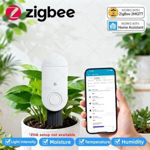Zigbee 토양 테스터 수분 광 온도 습도 센서 스마트 식물 감지기 Z2M Tuya 라이프 홈 어시스턴트용
