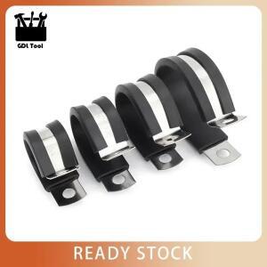 스테인레스 스틸 고무 안감 P 클립, 호스 파이프 클램프, 케이블 장착 13mm, 22mm, 가정용 하드웨어, 10 개