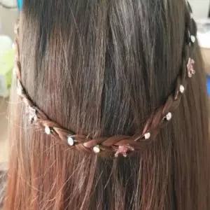 [아우트_66]헤어 스타일 연장 라인 머리핀 신부 웨딩 핀