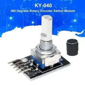 360 도 회전 인코더 모듈 KY-040 브릭 센서 개발 보드 손잡이 캡 전위차계 키트 아두이노용 DIY 1-10 개