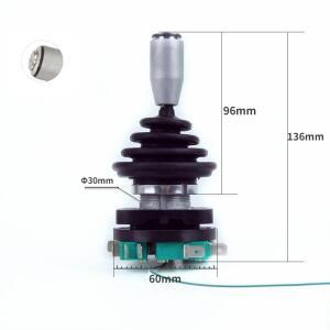 푸시 버튼 스위치가 있는 조이스틱 순간 4 위치 래칭 로커 모노레버 크로스 HKF4-11A-4  30mm