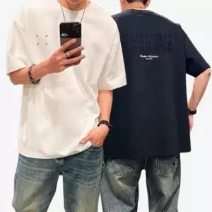 [아이에스이랩]오버핏 넘버 백프린팅 반팔티 I2TS089