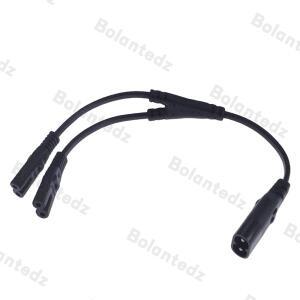 1PC IEC 320 C8 2Pin 남성 - 2 x C7 여성 Y 전원 케이블 약 28CM 연장 코드