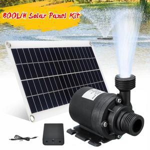 50W 800L/H 태양 전지 패널 키트 브러시리스 워터 펌프 분수 풀 연못