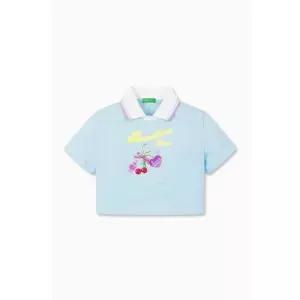 [갤러리아] 베네통키즈G 26S/S 크롭 키링 카라 티셔츠 QATS46631