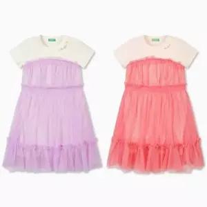 [갤러리아] 베네통키즈G  26S/S 트윙클 샤 원피스(2컬러) QAOP26631