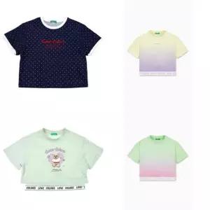 [갤러리아] 베네통키즈 26S/S 여아티셔츠(4컬러) QATS426/QATS44/QATS45631