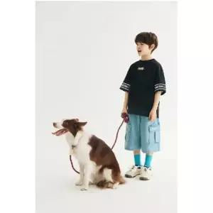 [갤러리아] 매쉬 슬리브 그래픽 티셔츠 QATS52631_BK(블랙)