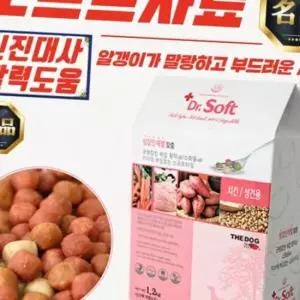 더독 닥터소프트 치킨 강아지 사료 (성견용) 1.2kg x 5개