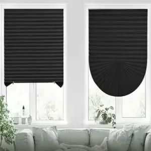 붙이는 무타공블라인드 블라인드 셀프 90x240cm 블랙