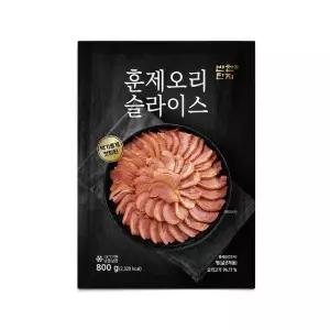 반찬단지 훈제오리 슬라이스 800g