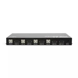 USB HDMI 4포트 KVM스위치 4K 키보드 마우 KVM케이블