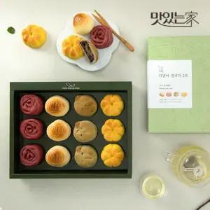 맛있는家 화과방 더담아 생과자세트 2호 12개입 +쇼핑백) 화과자 만주 선물세트 프리미엄 간식