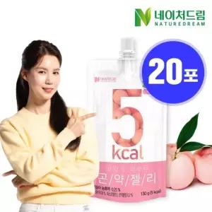 맛있게 배부른 곤약젤리 복숭아 130g x 20포 (총 20팩)