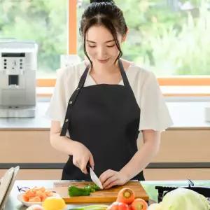 쿠킹홈 방수 캔버스 앞치마 바리스타 공방 다용도 앞치마
