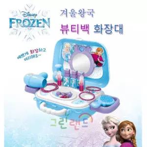 겨울왕국 뷰티백 화장대  역할놀이 여아완구 어깨끈 공주놀이  캐리어화장대 엘사 장난감 그린랜드79