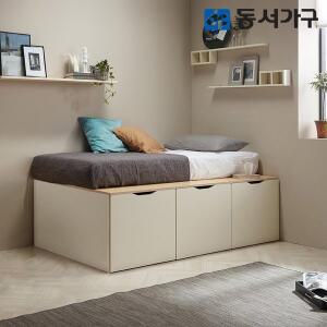 [동서가구]이미지 슈퍼싱글 SS 멀티수납 평상형 침대 (매트미포함) DF638902