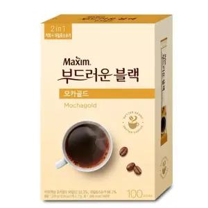 맥심 부드러운블랙 모카골드 100T