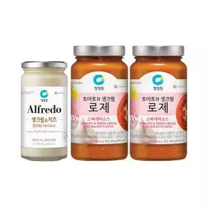 청정원 파스타소스, 로제, 600g, 2개 + 알프레도, 350g, 1개
