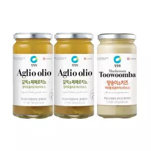 청정원 파스타소스, 알리오올리오, 360g, 2개 + 머쉬룸투움바, 350g, 1개