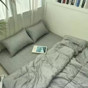 국내생산 사계절 차렵이불 요매트 세트 기숙사 손님용 토퍼 바닥 까는 이불 호텔식 이불세트