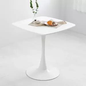 [공간미가구]밀크 700 사각 화이트 테이블 인테리어 카페 식탁 티