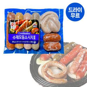 달디단마켓 사조오양 수제모듬소시지ll 385g 캠핑 소세지 구이 바베큐 안주용